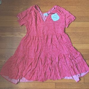 Short sleeve shift dress